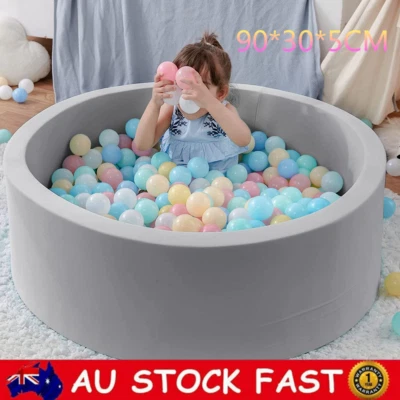 90X30cm Ocean Ball Pit Soft Baby Kids Play Pit Paddling Foam Pool Barrier Toy - image 1 of 4