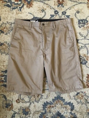 Volcom Mens Shorts Size 36 Chino Skate Light Brown Flat Front - Image 1 of 4