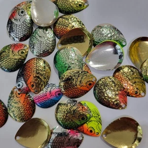 25 Assort. Northland Rainbow Baitfish Blades Colorado #5 Free Ship - Picture 1 of 5