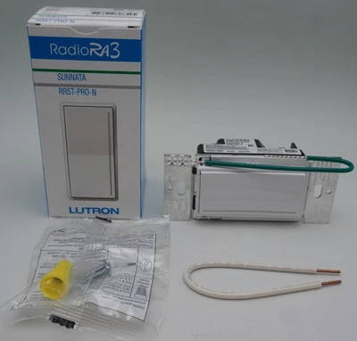 Radio Lutron Sunnata RRST-PRO-N-WH Blanco Brillante RA2 RA3 Atenuador LED Inalámbrico Foto 1 de 4