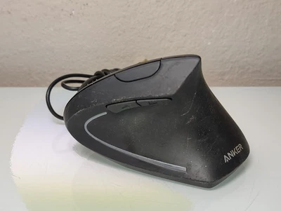 Anker A7851 Ergonomic Optical USB Wired Vertical Mouse 1000/1600 DPI - 5 Buttons - Image 1 of 4