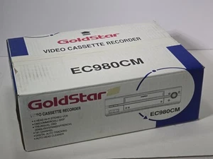 Grabadora de casete de video GoldStar VCR EC980CM de colección nueva nueva en stock - Imagen 1 de 3