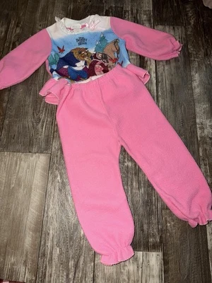 Walt Disney Beauty & The Beast Girls Matching Set Sz 3T Vintage *read* - Image 1 of 4