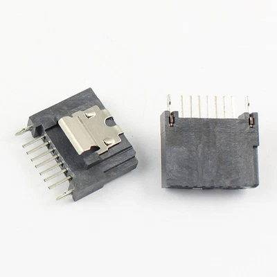 5Pcs Sata 7 Pin DIP Female Straight Adapter Connector For Hard Drive HDD - Image 1 of 4