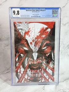 WOLVERINE BLACK WHITE & BLOOD #1 CGC 9.8 Virgin Tyler Kirkham - Picture 1 of 5