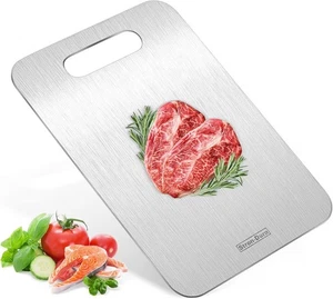 304 Food Grade Stainless Steel Cutting Boards for Kitchen for cutting Meat 11.5" - Picture 1 of 6