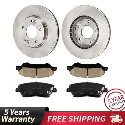 Front Vented Rotors Pads Kit For 2011-2012 2013-2016 Hyundai Elantra DA1012BF - Изображение 1 из 4