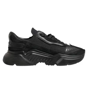 Dolce & Gabbana Schuhe Schwarz Leder Daymaster Low Top Sneaker EU42,5 / US9,5 - Bild 1 von 8