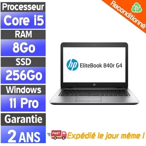 ☑️⭐☑️HP EliteBook 840r G4 Reconditionné – i5-7300U – 8Go RAM – 256Go SSD☑️⭐☑️ - Afbeelding 1 van 8