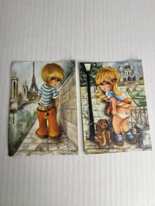 Vintage 1969 French PostCards Paris France (Two). - Picture 1 of 2