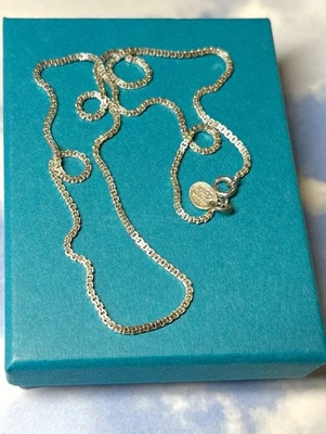 "Cadena collar caja plata esterlina 925 plata esterlina 18"" diseñador ELITE Nicky Butler NB" Foto 1 de 2