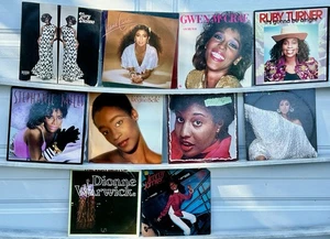 10 VINTAGE VINYL RECORD ALBUM LOT MOTOWN JAZZ BLUES R&B SOUL FUNK WOMAN +++ - Foto 1 di 4