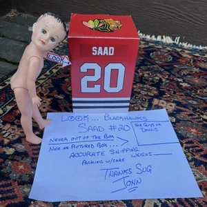 Brandon Saad Bobblehead Chicago Blackhawks NIB NHL Hockey 2017 SGA #20 Nice - Picture 1 of 16