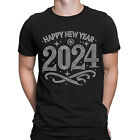 Happy New Year 2024 Party Festive Novelty Mens T-Shirts Tee Top #DNE