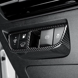 Carbon Headlight Adjustment Switch Control Panel Cover Trim For Kia EV6 2022-25 - Picture 1 of 6
