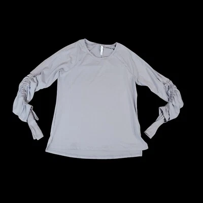 Top Fabletics Talla Grande Cashel Ajustable Manga Larga II Gris Manga Cinchada Foto 1 de 4