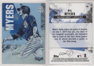 2019 Topps Fire Blue Chip Wil Myers #152