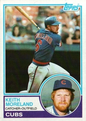 1983 Topps Baseball #619 - Keith Moreland - Chicago Cubs  83-1893 - Image 1 of 2