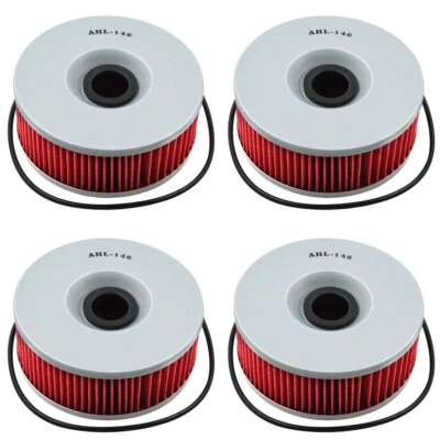 4 Pack Oil Filter for Yamaha XJ 1100 Maxim XS1100 XS750 XS850 VMX1200 V-Max 1200 - Image 1 of 4