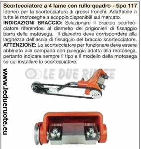 SCORTECCIATORE MOTOSEGA PROFESSIONALE 4 LAME RULLO QUADRO BOSCAIOLO 117 - Picture 1 of 1