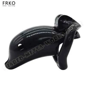 Long Chastity Cage ABS Resin With 4 Curved Ring Lock Games For Men Shop Games - Picture 1 of 26