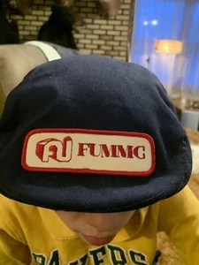 FU MMC Newsboy Cabbie Vintage K Brand Adjustable Hat Size silk lined Made in USA - Picture 1 of 7