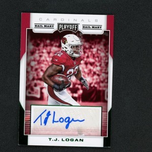 T.J. Logan 2017 Panini Playoff  Rookie Signatures Hail Mary Auto