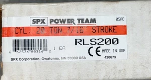 SPX Power Team Hydraulic RLS200 20 ton 7/16" Stroke NEW! - Picture 1 of 2