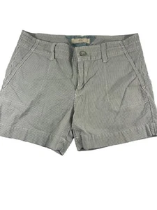 Pantaloncini donna Levis blu bianco gessato taglia 6 misto cotone elasticizzato a righe - Foto 1 di 7