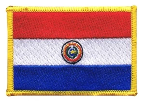 Paraguay Aufnäher Flaggen Fahnen Patch Aufbügler 8x6cm - Picture 1 of 1