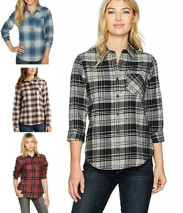 NEW! Pendleton Women's Long Sleeve Plaid Flannel 100% Cotton Shirt SMALL - Picture 1 of 14