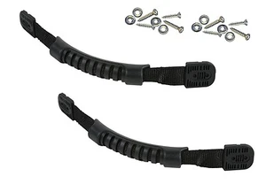 2 PACK Kayak universal carry handle w screws pull black 2X 11.25 in boat SL92037 - Imagen 1 de 1