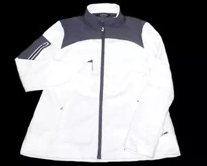 Chaqueta de golf Sunice Bianca con cremallera completa blanca/gris suave para mujer pequeña elástica - Imagen 1 de 9