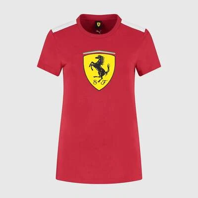 Scuderia Ferrari F1 Ladies Shield Tee Red - Image 1 of 3