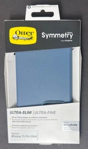 Otter Box Symmetry Ultra Slim MagSafe Case for iPhone 15 Pro Max BLUE - Photo 1 sur 4