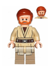 Lego Obi-Wan Kenobi 75040 Dark Tan Printed Legs Episode 3 Star Wars Minifigure