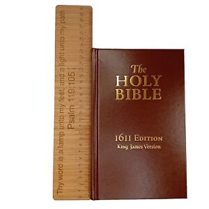 KJV Holy Bible 1611 Edition Hardcover King James Version Brown Present Gift