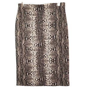 Snakeskin Print Pencil Skirt Womens Size S Jersey Stretch by Love Scarlett - Picture 1 of 6