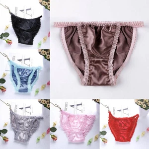 Sexy Tangas de Seda Calzoncillos Mujeres Cuerda G Bragas Ropa Interior Knickers Bikinis - Imagen 1 de 29