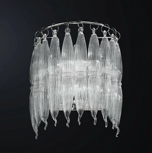 Applique moderno design vetro murano 1 luce BGA 3057-a30 - Picture 1 of 1
