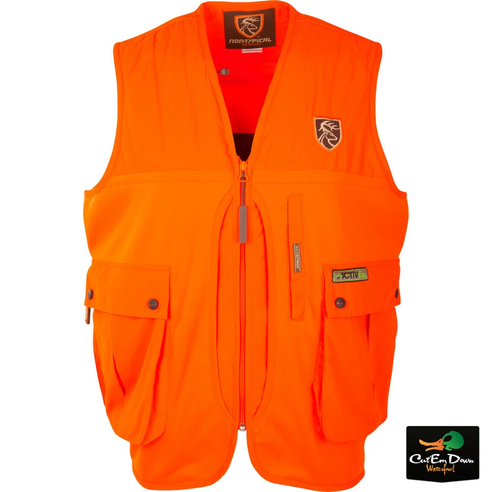 NON-TYPICAL BY DRAKE - YOUTH BLAZE ORANGE VEST WITH AGION ACTIVE XL - Image 1 of 1