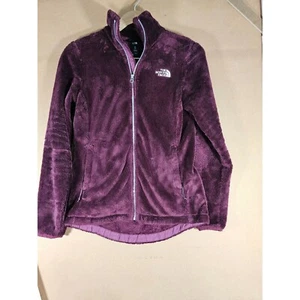 North Face Womens Fleece Jacket XS Purple Full Zip Front Pockets - Picture 1 of 8