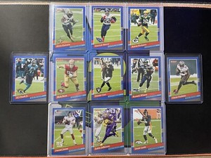 2021 Donruss 91 Throwback 11 card insert LOT Rodgers, Wilson, Jefferson, Henry +