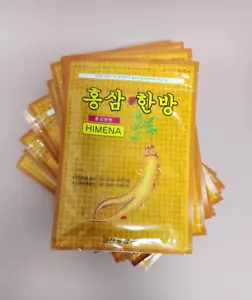 Korean Red Ginseng Hot Pad Patch Non-Medical Pain Relief - 10 Packs (200 Sheets) - Picture 1 of 6