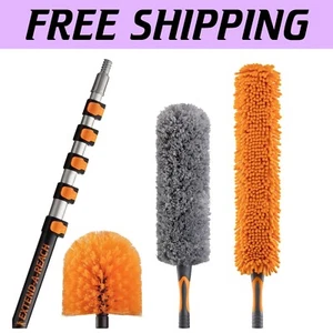 30-Foot High Reach Duster Kit with Telescopic Pole - Ultimate Cleaning Solution - Picture 1 of 9