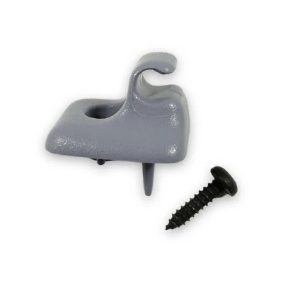 1993-1998 Jeep Grand Cherokee Sun Visor Clip Hook Mount Gray W/Screw - Image 1 of 4