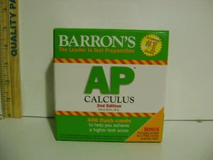BARRON'S AP Calculus Exam 400 Flash Cards 2 nd. Edition - Imagen 1 de 2