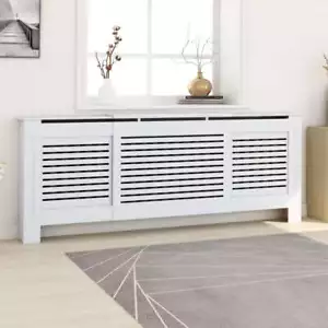 MDF Radiator Cover White 80.7" vidaXL - Picture 1 of 8