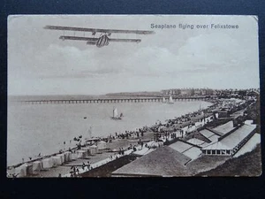 Postal Suffolk HIDROAVIÓN sobre Felixstowe c1930 - Imagen 1 de 2