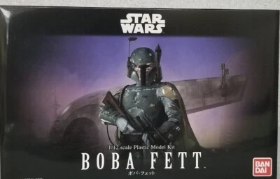 New Bandai Star Wars BOBA FETT Bounty Hunter 1/12 Scale Model Kit - Image 1 of 4